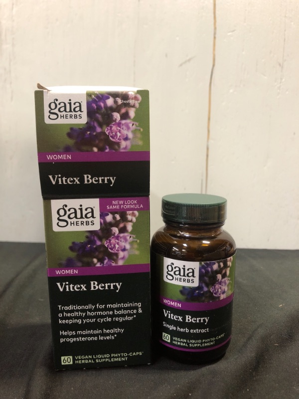 Photo 2 of Gaia Herbs Vitex Berry, Chasteberry, Hormone Balance for Women, Vegan Liquid Capsules, 60 Count
