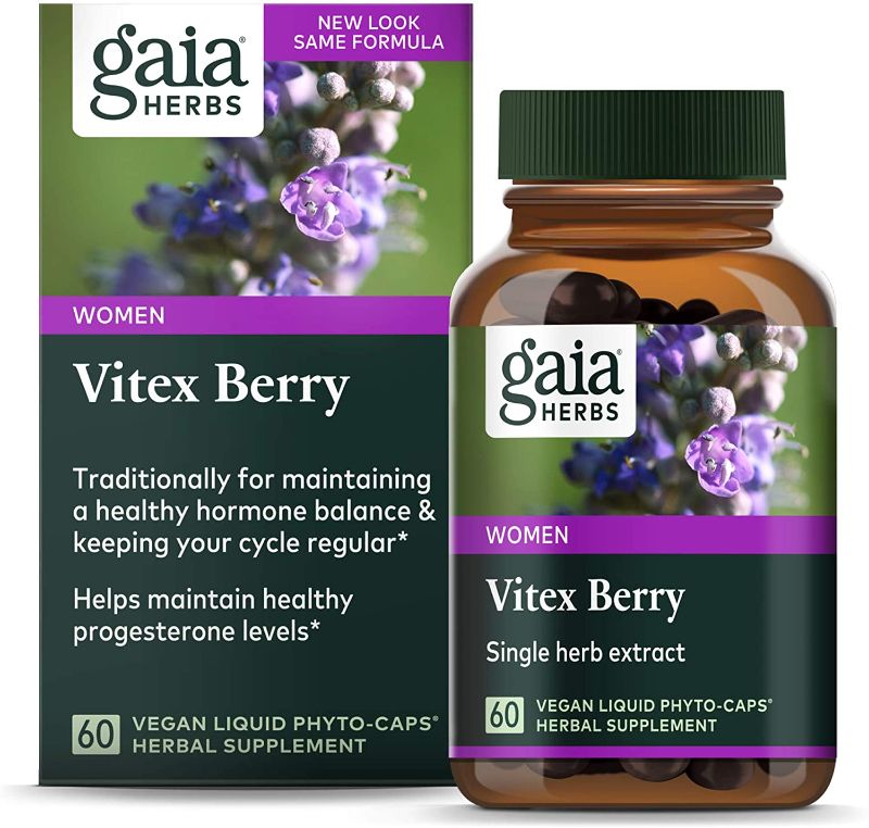 Photo 1 of Gaia Herbs Vitex Berry, Chasteberry, Hormone Balance for Women, Vegan Liquid Capsules, 60 Count
