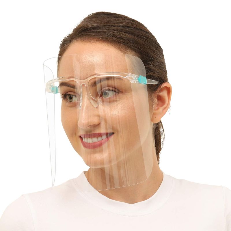 Photo 2 of 10pcs Glasses Face Shield Reusable Goggle Shields Replaceable Anti Fog Shields Transparent Face Shield for Women and Men (10, Transparent)
