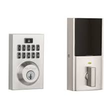 Photo 1 of Kwikset SmartCode 913 Satin Nickel Single Cylinder Electronic Deadbolt Lighted Keypad
