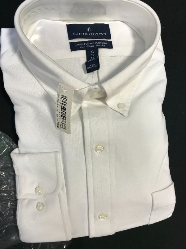 Photo 1 of mens white button up size in picture 