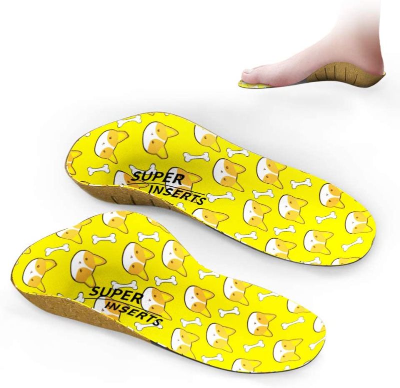 Photo 1 of Kids Shoe Inserts, Supinserts Memory Foam Children Insoles with Arch Support and Cushioning for Comfort, Running, Walking and Flat Feet (S:6.5-8)
