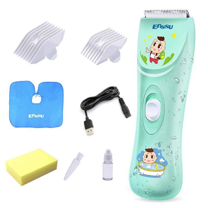 Photo 1 of ENSSU Baby Hair Clippers, Lower Noise Hair Trimmers for Kids Children with Sensory Sensitivity, Cordless Babies Infant Waterproof Professional Hair Cutting Kits
