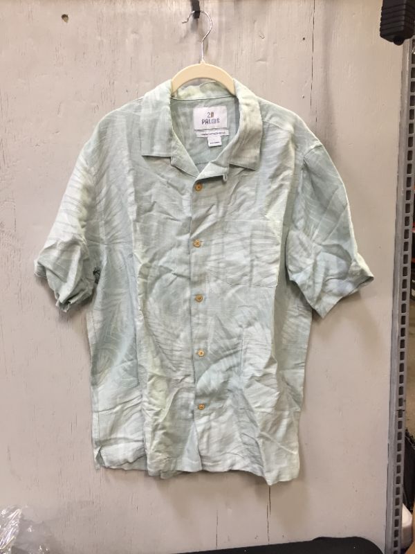 Photo 1 of 28 Palms men's button shirt green 