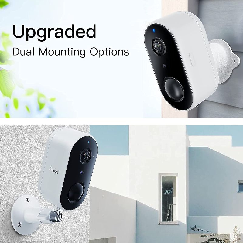 Photo 1 of [2021 Upgraded] Arenti Wireless Outdoor Security Camera, GO1 Rechargeable Battery Powered Magnetic WiFi Home Camera, 1080P FHD, Night Vision, 2-Way Audio, IP65 Water Resistance, AI Motion Detection
