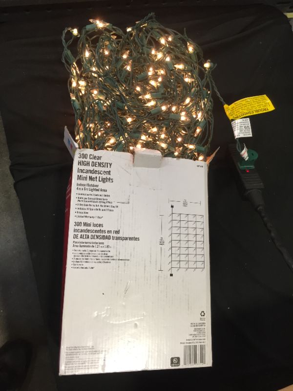 Photo 1 of 300 Mini Clear Net Christmas Lights By Home Accents Holiday