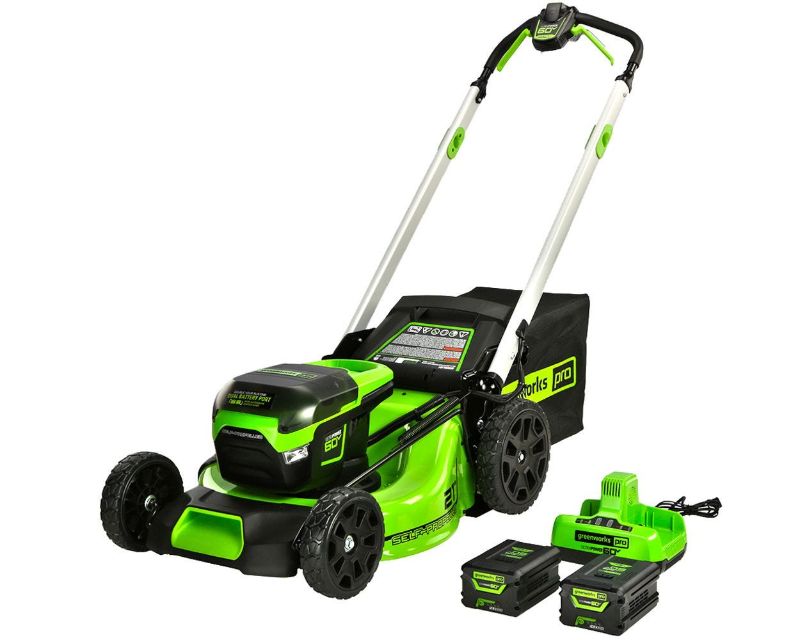 Photo 1 of Greenworks Pro 60V Self Propelled Cordless Brushless 21” Lawn Mower kit