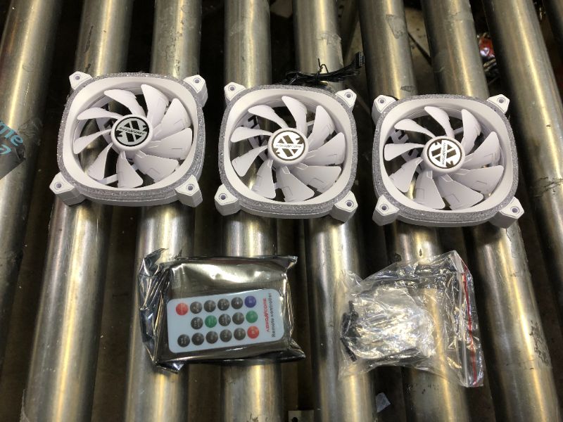 Photo 2 of ABKONCORE LED CPU Cooler White CF120 3 in 1 I Over 62 LED Modes I 5V ARGB Spectrum SYNC I Premium Low Noise PWM Cooling Fan I Premium Hydrobearing I Develooped High Static Pressure I Remote Controller
