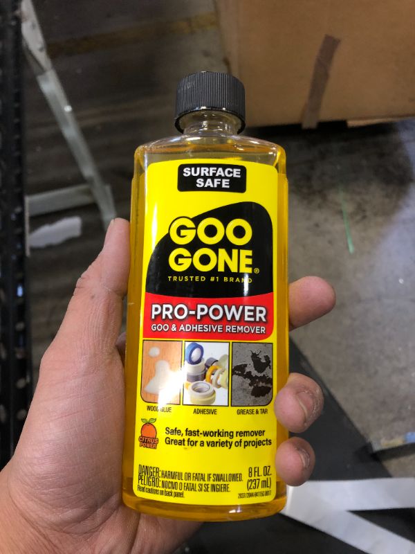 Photo 2 of Goo Gone Pro-Power Goo and Adhesive Remover, 8 Ounce