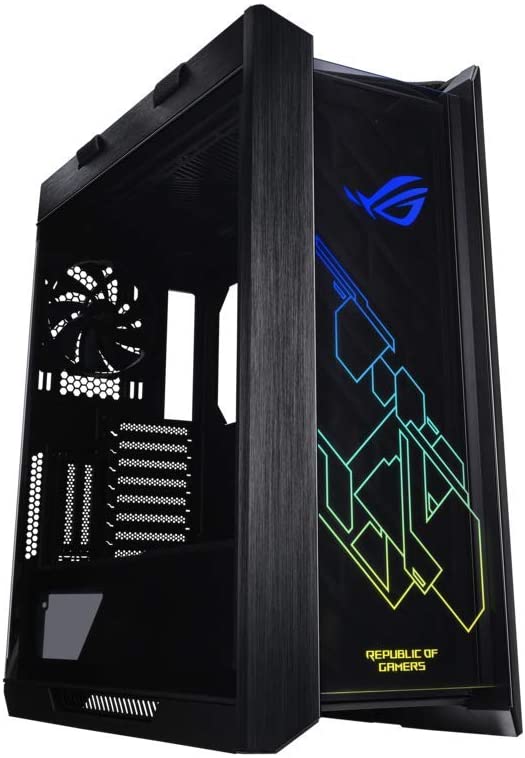 Photo 1 of Asus ROG Strix Helios GX601 RGB Mid-Tower Computer Case for up to EATX Motherboards with USB 3.1 Front Panel, Smoked Tempered Glass, Brushed Aluminum and Steel Construction, and Four Case Fans, Black

