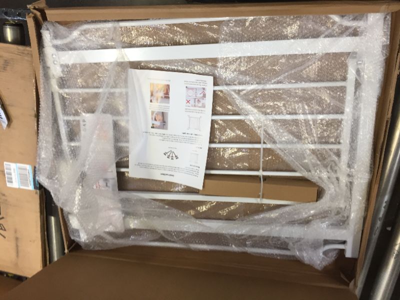 Photo 1 of Fairy Baby Fairy Baby Walk Through Baby Gate Auto Close White Child Safety Gates