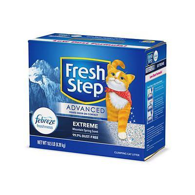 Photo 1 of Fresh Step Advanced Extreme Mountain Spring Scented Clumping Clay Cat Litter, 18.5-lb box, 1 pack