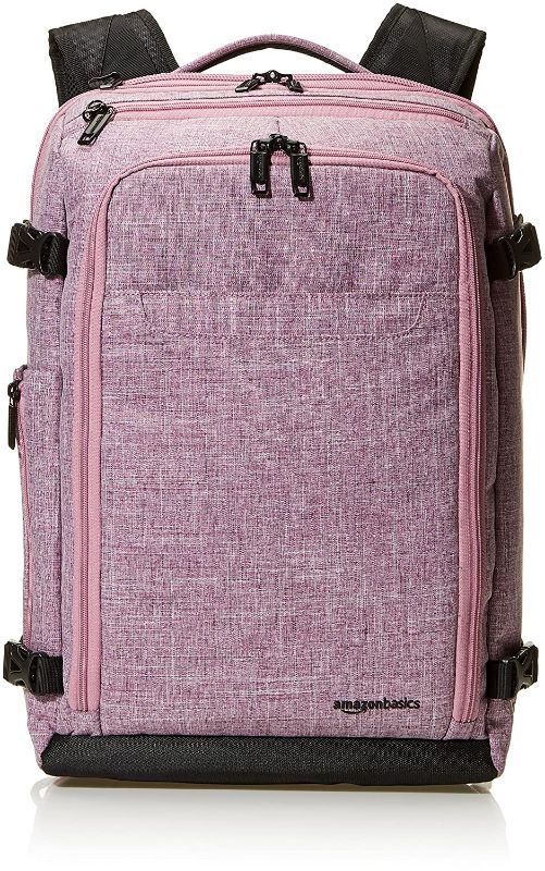 Photo 1 of AmazonBasics Slim Carry On Laptop Travel Weekender Backpack - Purple