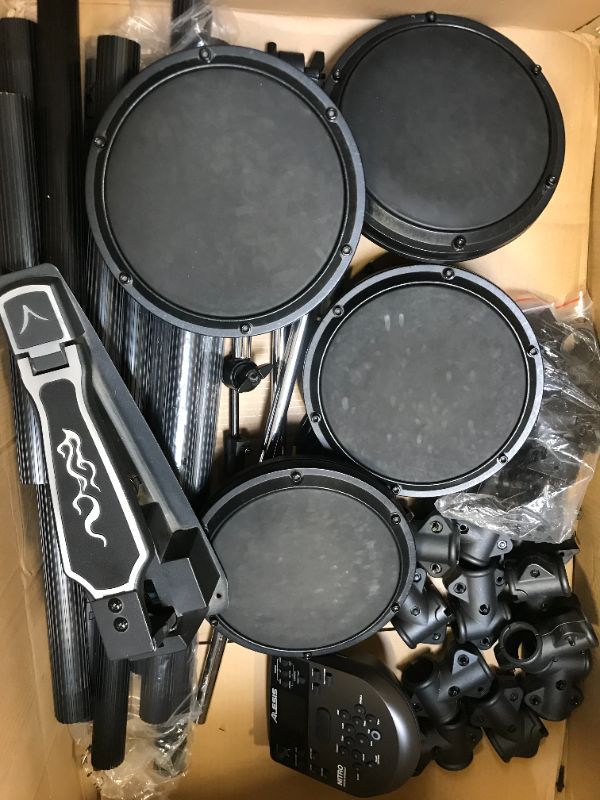 Photo 3 of incomplete parts only---Alesis Electric Drum Set  