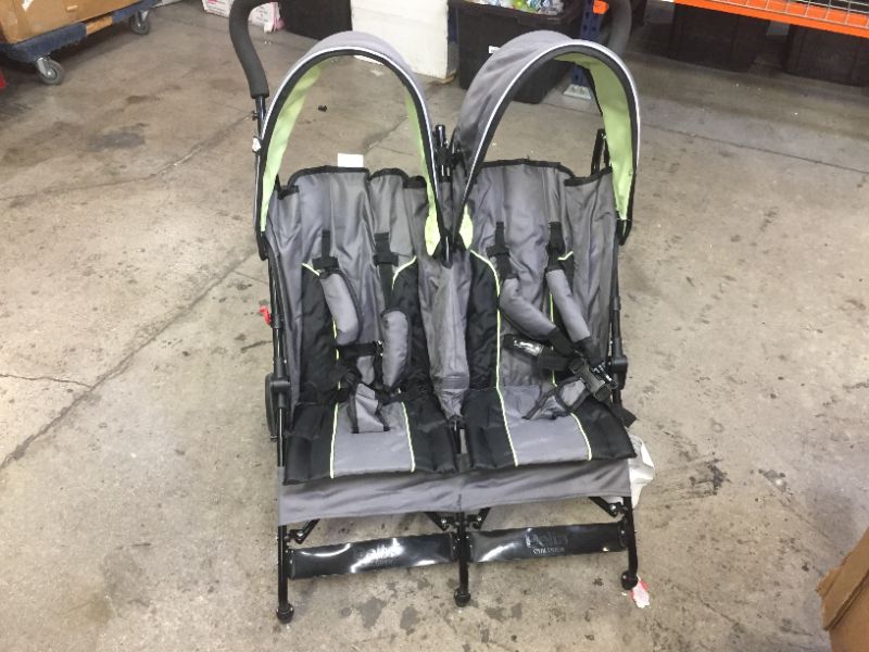 Photo 1 of Double Stroller, Lime Green---missing front wheels 