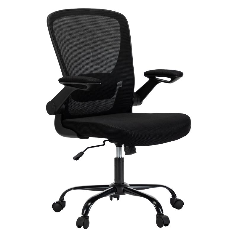 Photo 1 of black coated frame office 360 swivel chair for home or meeting room