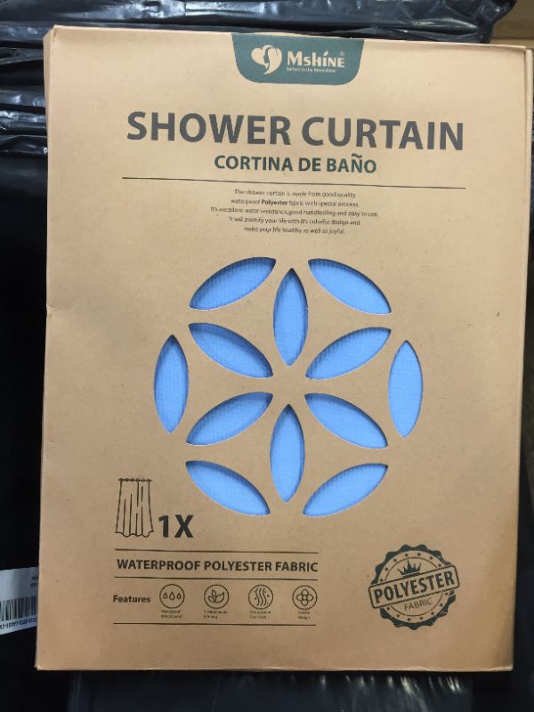 Photo 1 of 5 PACK MSHINE SHOWER CURTAIN WATERPROOF POLYESTER FABRIC 180CM X 180CM 