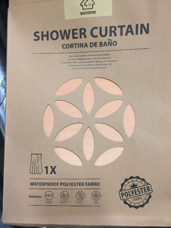 Photo 1 of 4 PACK MSHINE SHOWER CURTAIN WATERPROOF POLYESTER FABRIC 180CM X 180CM 