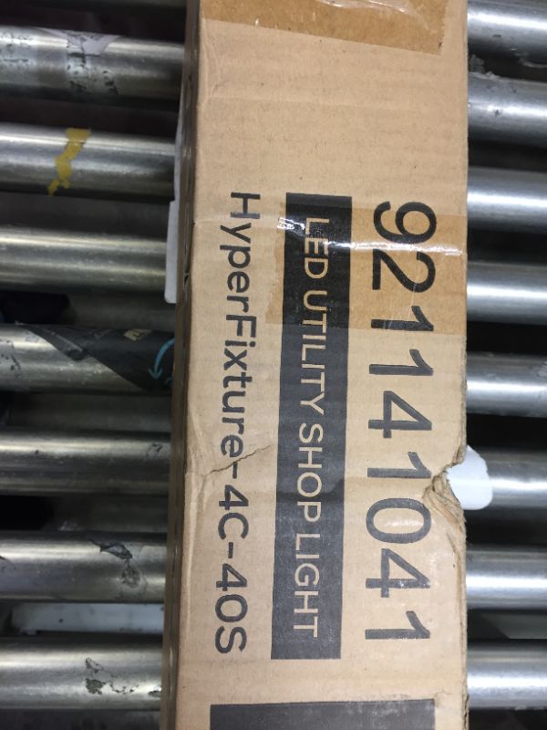 Photo 1 of 4 ft. 35-Watt (100-Watt Equivalent) Integrated LED Aluminum Shop Light 4000K Clear Cover (4-Pack)
