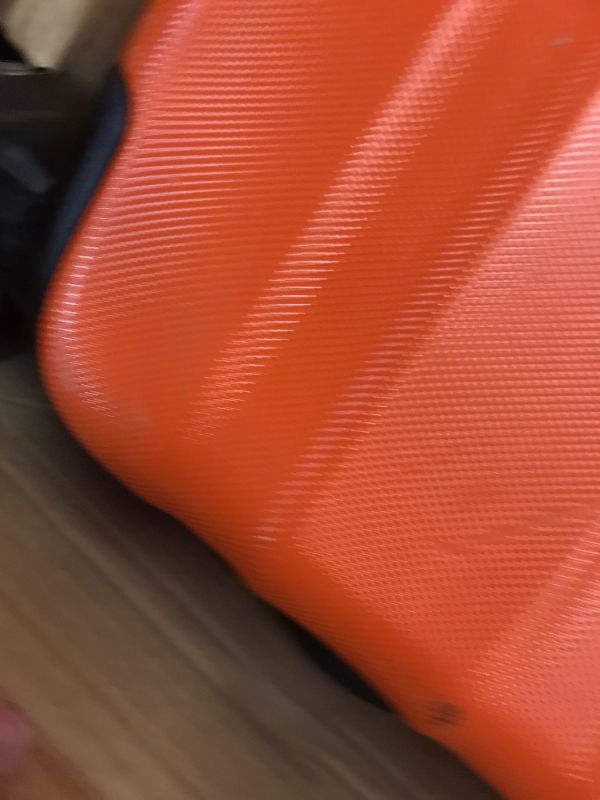 Photo 4 of Amazon Basics 30-Inch Hardside Spinner, Orange

