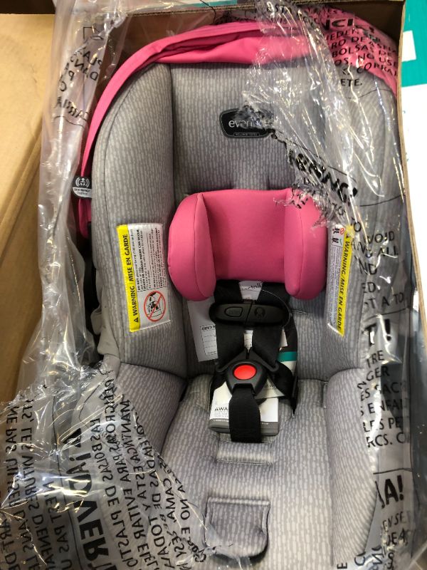 Photo 2 of Evenflo LiteMax Infant Car Seat, Azalea
