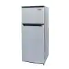 Photo 1 of 4.5 cu. ft. 2 Door Mini Fridge in Stainless Look with Freezer
