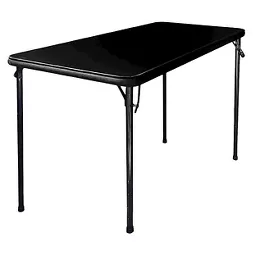 Photo 1 of 20" x 48" Folding Table Black - Plastic Dev Group
