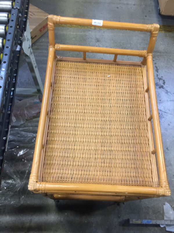 Photo 2 of Cassia Rattan Bar Cart - Opalhouse™
