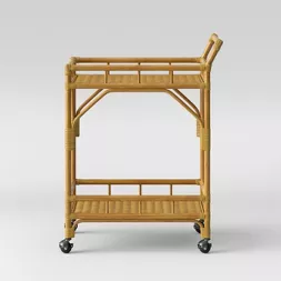 Photo 1 of Cassia Rattan Bar Cart - Opalhouse™
