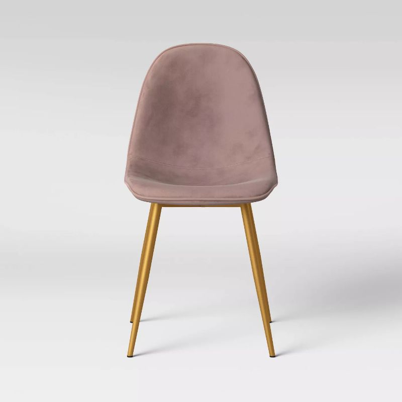 Photo 1 of Copley Velvet Dining Chair with Brass Leg - Project 62™
