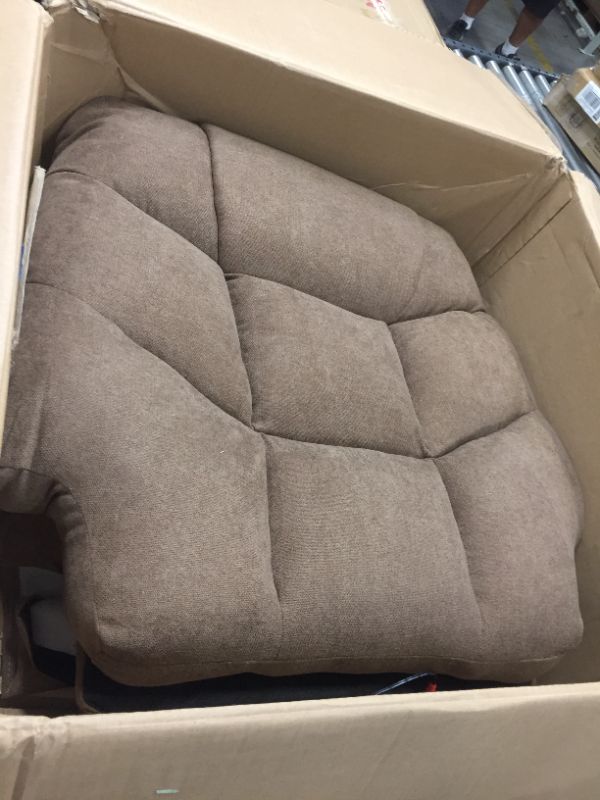 Photo 2 of YITAHOME Electric Power Lift Recliner Chair for Elderly, Fabric Recliner Chair with Massage and Heat, Spacious Seat, USB Ports, Cup Holders, Side Pockets, Remote Control (Brown) BOX 2 OF 2 MISSING BOX 1
