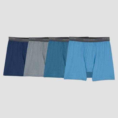 Photo 1 of Fruit of the Loom Men's Comfort Stretch Microfiber Boxer Briefs - Colors May Vary L
