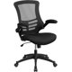 Photo 1 of Flash Furniture 23 in Metal Manager's Chair with Adjustable Height & Swivel, 250 lb. Capacity, Black
