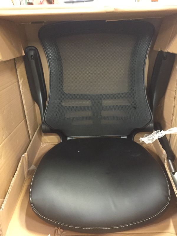 Photo 2 of Flash Furniture 23 in Metal Manager's Chair with Adjustable Height & Swivel, 250 lb. Capacity, Black
