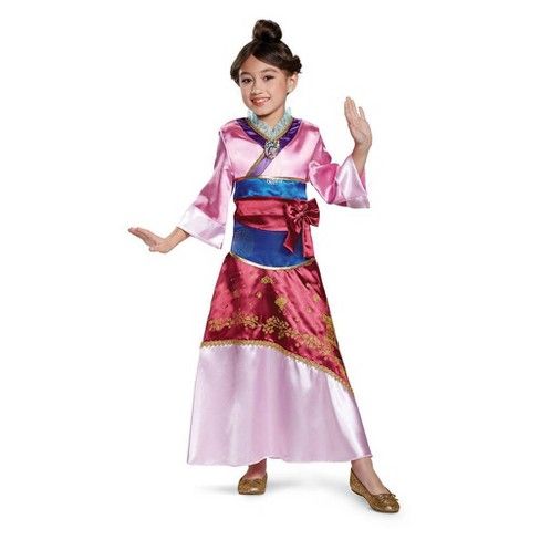 Photo 1 of Halloween Kids' Deluxe Disney Princess Mulan Halloween Costume Dress M (7-8)