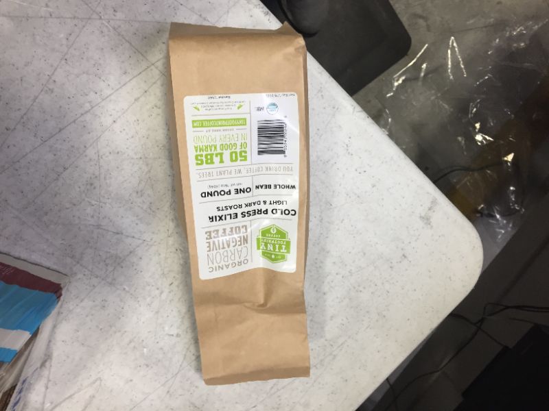 Photo 1 of Tiny Footprint Coffee - Organic Cold Brew Cold Press Elixir | Whole Bean Coffee | USDA Organic | Carbon Negative | 16 Ounce - BEST BY 1/15/2022
