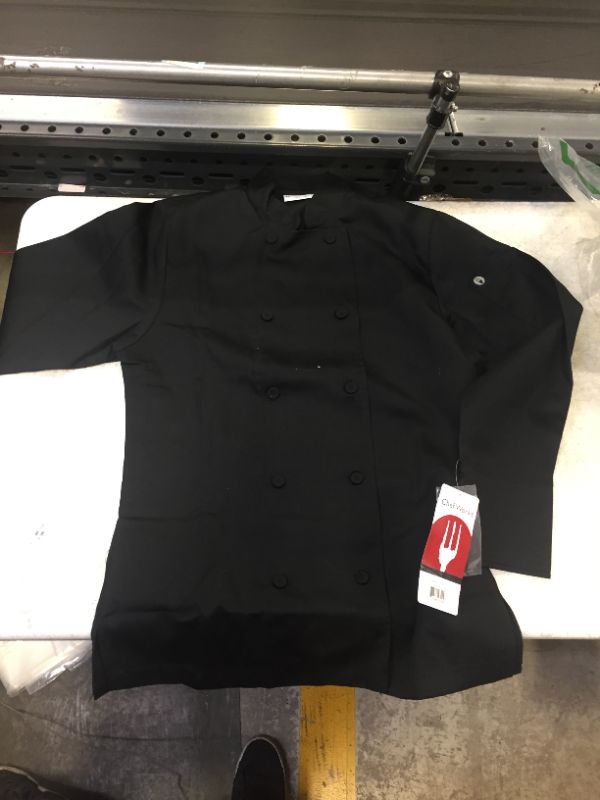 Photo 1 of Chef Works CWLJ-BLK Women's Executive Chef Coat, Black, Size S