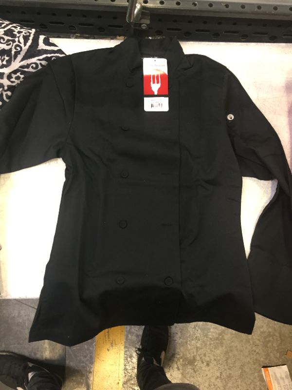 Photo 1 of Chef Works CWLJ-BLK Women's Executive Chef Coat, Black, Size XS And Womens Shirt 