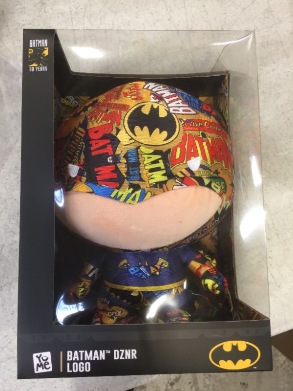 Photo 2 of YuMe 10" DZNR Batman 80th Anniversary Collector Plush – Logo Edition
