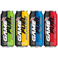Photo 1 of (12 Cans) MTN DEW GAME FUEL, 4 Flavor Variety Pack, 16 fl oz Exp 9.6.21