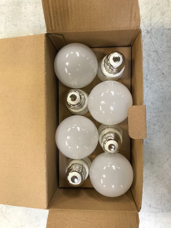 Photo 1 of 8 pack of Dimmable LED A19 120V 9w light bulbs
