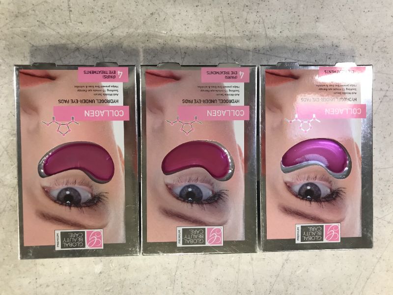 Photo 1 of 3 pack of Global Beauty Care™ 4-Count Premium Collagen Hydrogel Under-Eye Pads