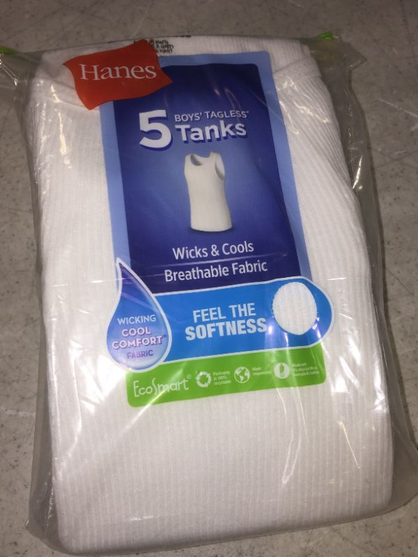 Photo 2 of Hanes Boys' Tank 5 PACK
MEDIUM