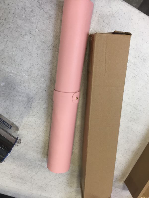 Photo 1 of cyisan dual - sided desk mat pink blue