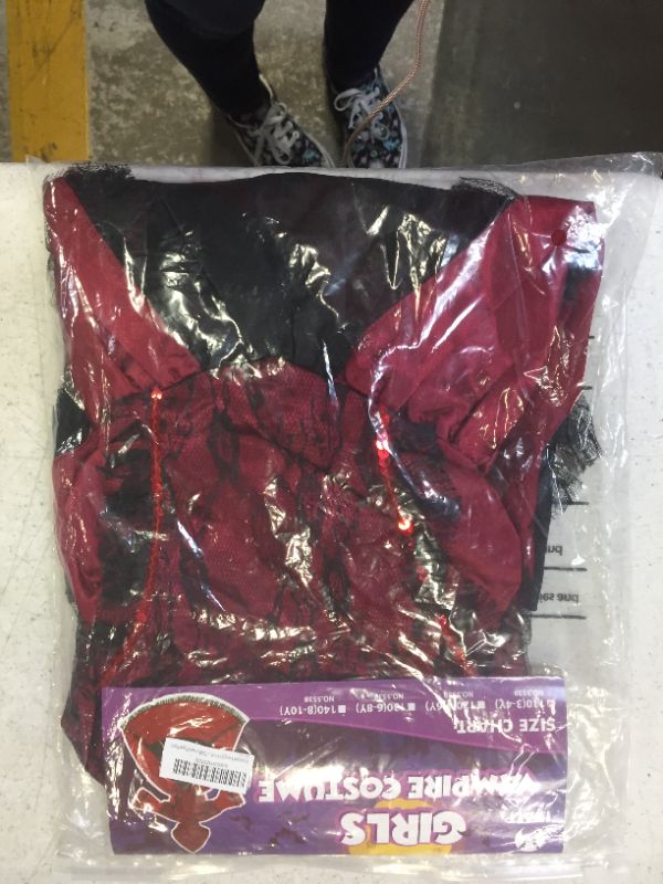 Photo 1 of IKALI Girl Vampire Costume Outfit, Princess Fancy Dress Up Gown for Halloween Party
3-4 y