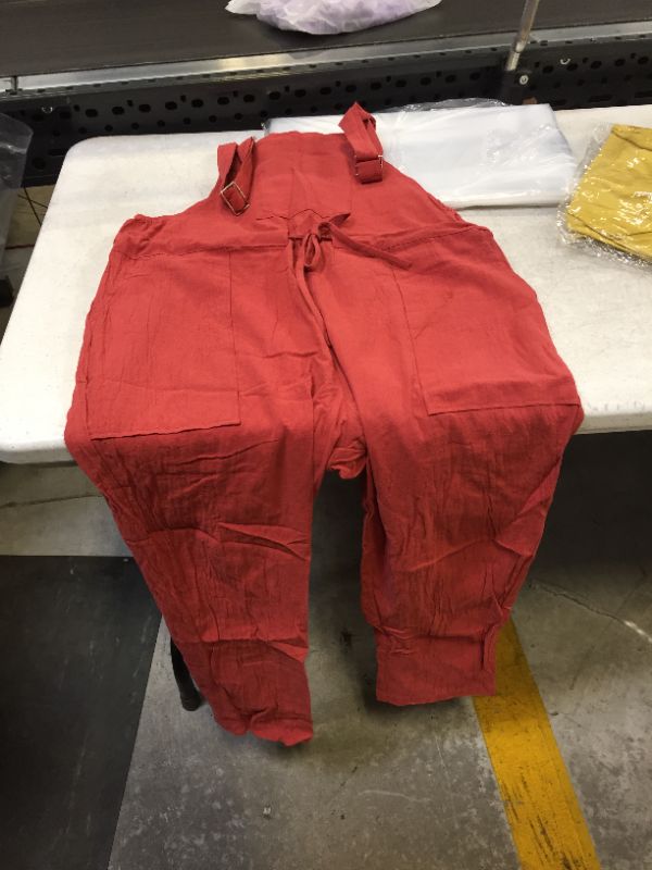 Photo 1 of Generic medium red women's overalls