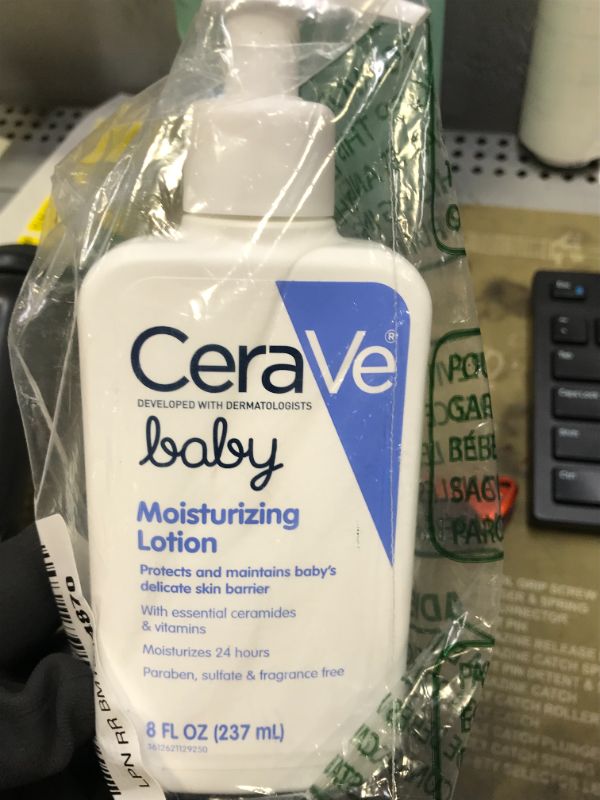 Photo 2 of CeraVe Baby Wash & Shampoo | Fragrance, Paraben, & Sulfate Free Shampoo for Tear-Free Baby Bath Time | 8 Ounce
