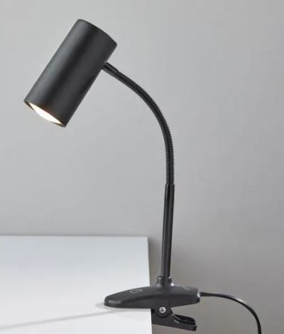 Photo 1 of Adesso 21 in. Black LED Desk/Clip Lamp