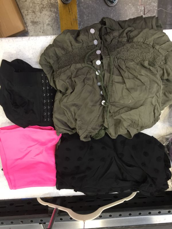 Photo 1 of assorted clothing bundle various sizes sold as is
