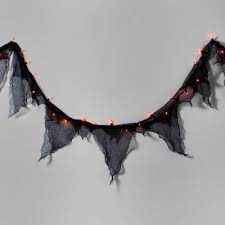 Photo 1 of 9' Incandescent Gauze Garland Halloween String Lights - Hyde & EEK! Boutique™
